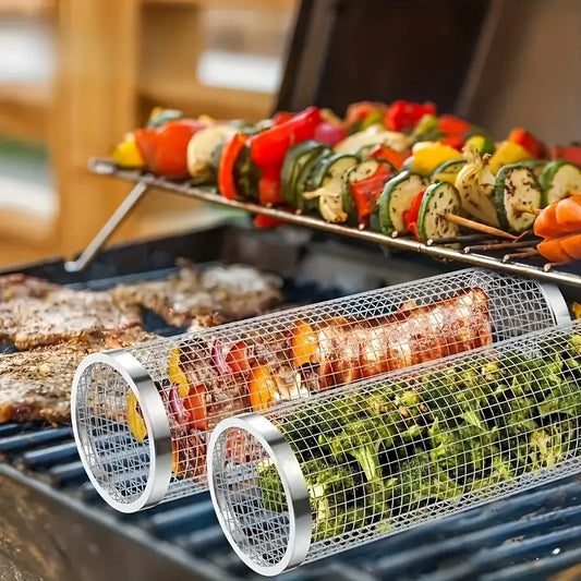 Stainless Steel BBQ Grill Basket