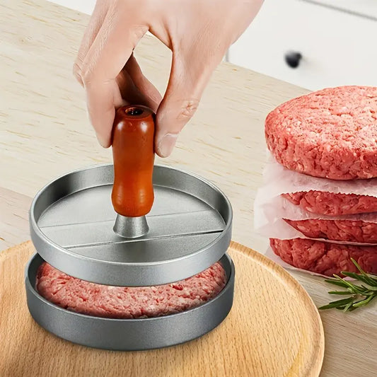 Easy-to-Use Burger Press with Non-Stick Handle